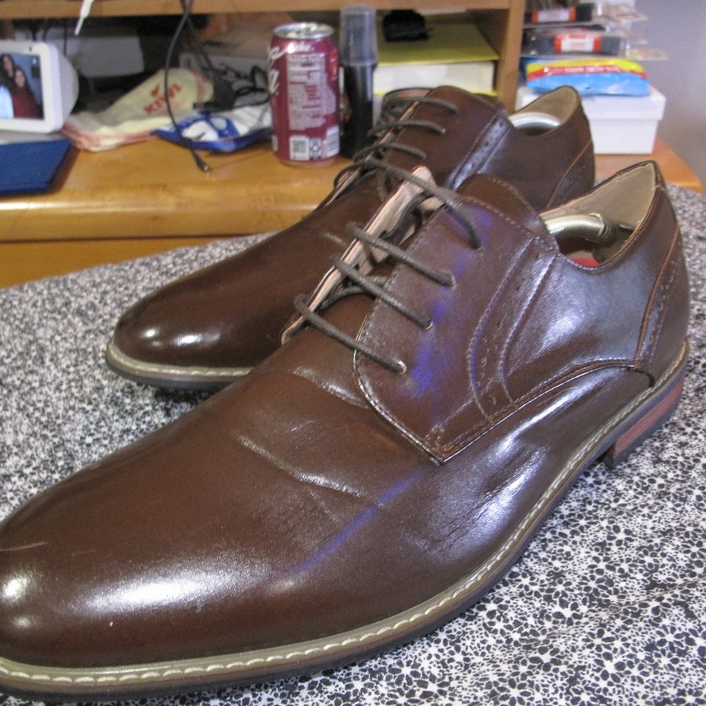 Bruno Marc Mens Oxford Shoes Lace Up Leather Lined Classic Brogue Dress Shoes